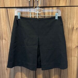 COS Black Mini Skirt with Front Slit Detail